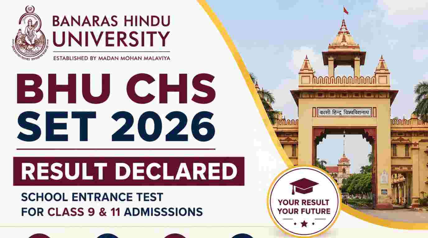 BHU CHS SET Result 2026 Declared